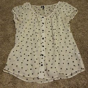 Polka dotted shirt